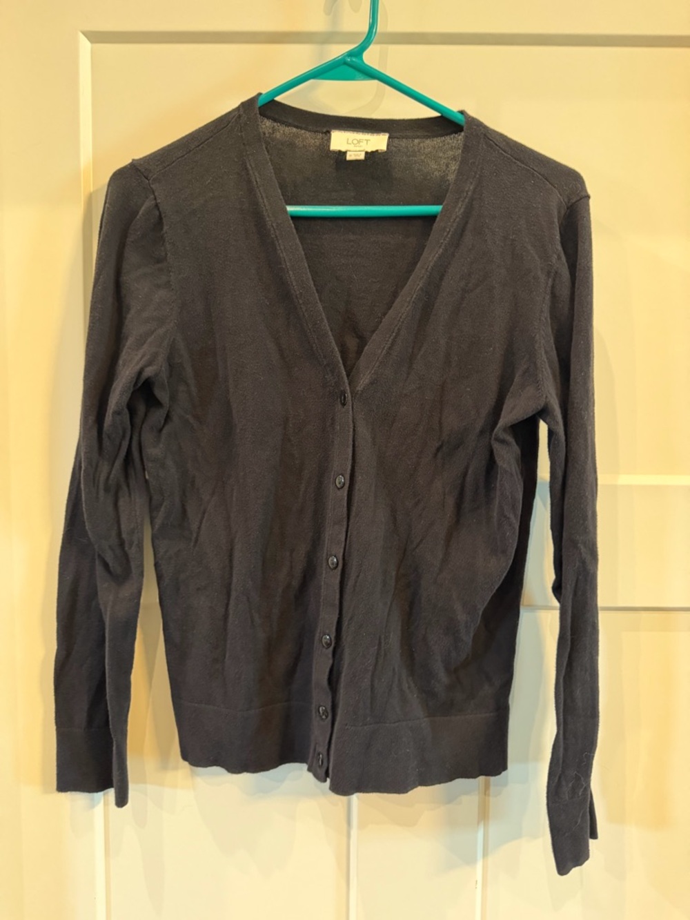 LOFT Women's V-Neck Button Cardigan